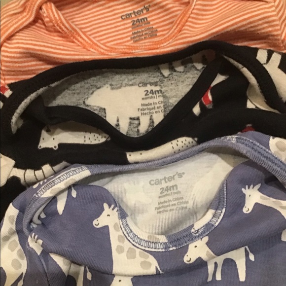 Baby Boy Carter 3 pack Long Sleeve bodysuits - Picture 4 of 4